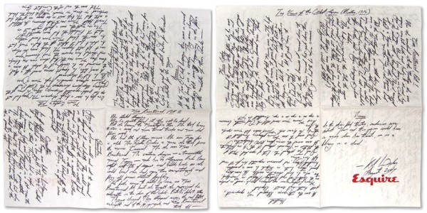 Esquire napkin story