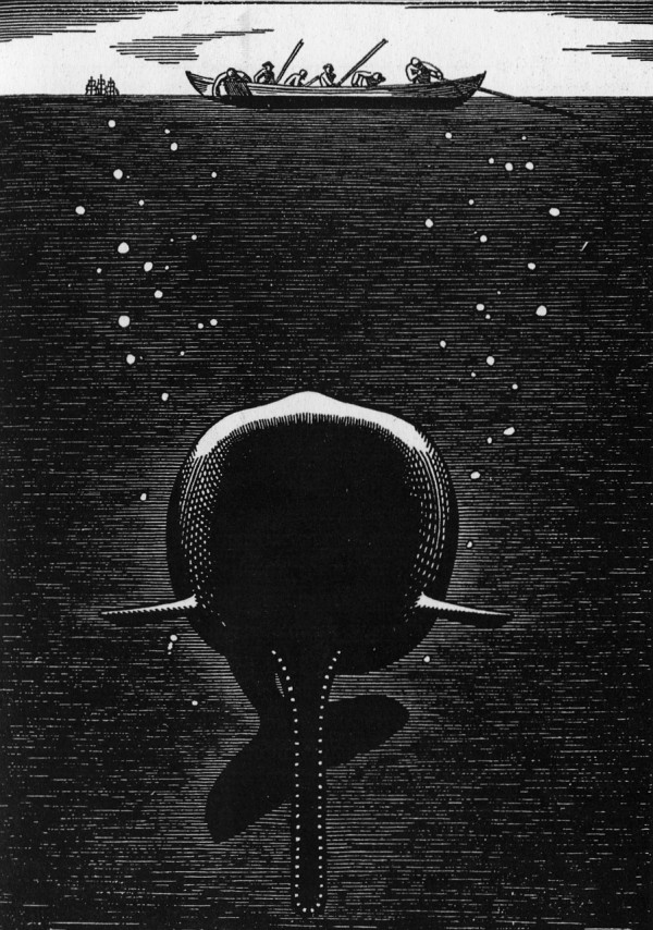 Rockwell Kent - Whale Beneath the Sea