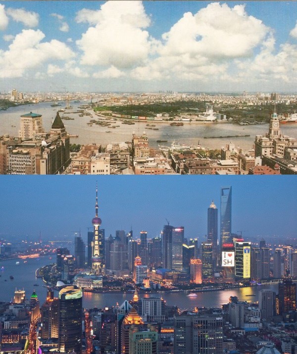Shanghai 1990 and 2010