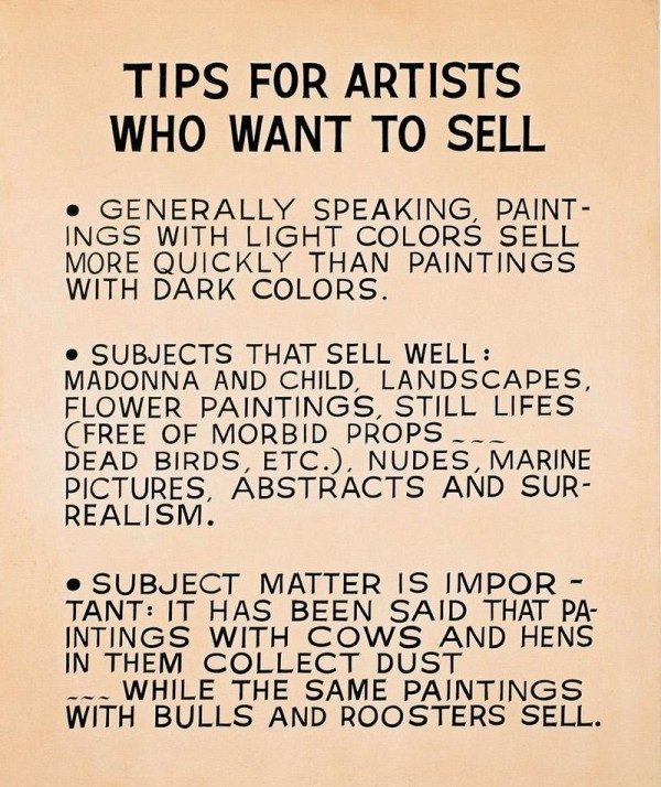 Baldessari - Tips for Artists