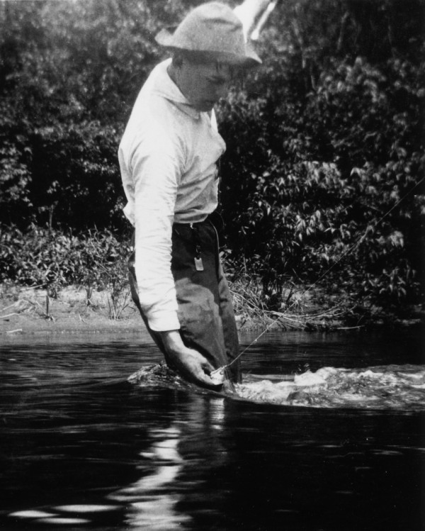 Hemingway fishing, 1916