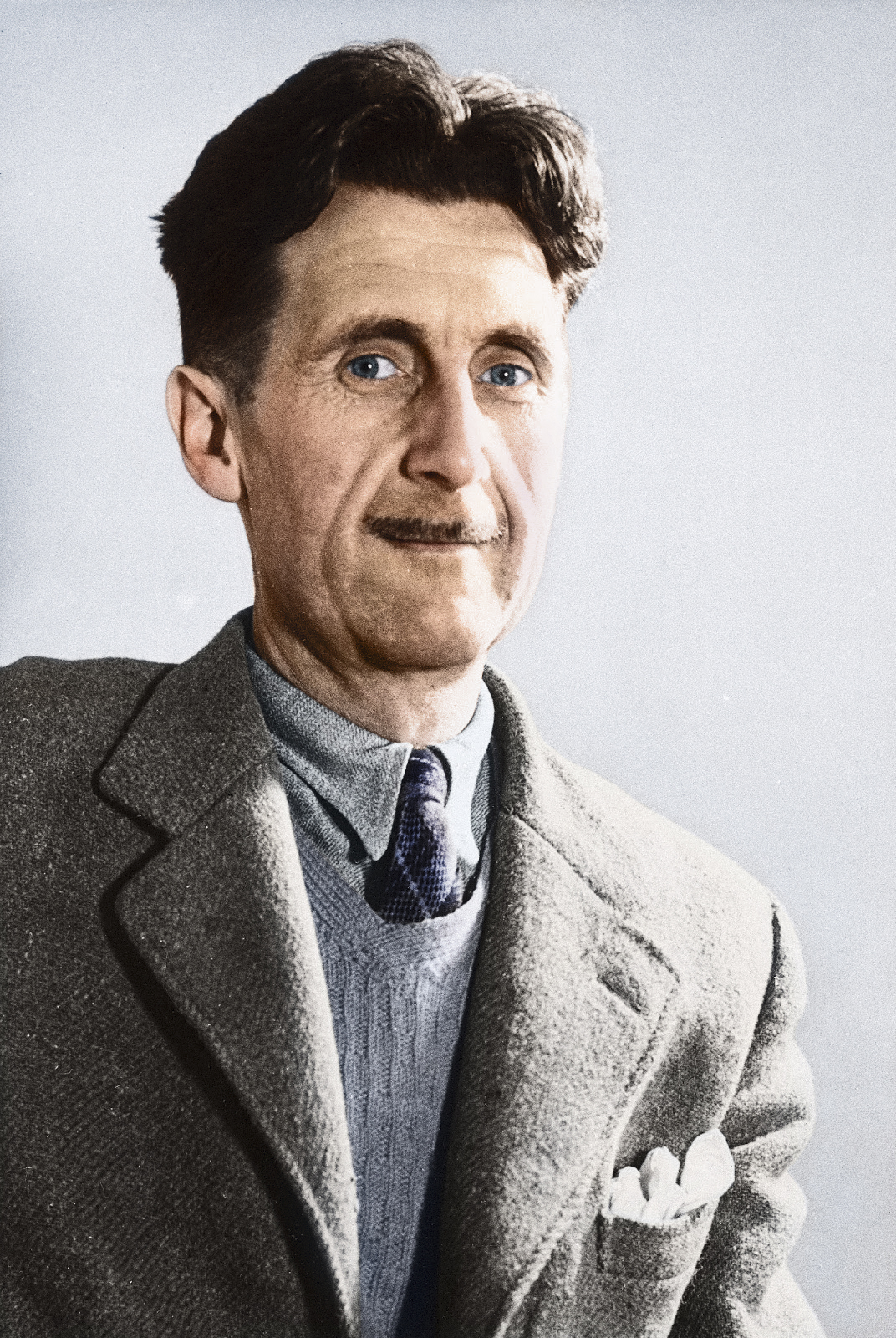 George Orwell colorized